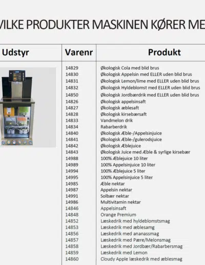 Unibev Udstyr - Under counter drikkebar med køleskab